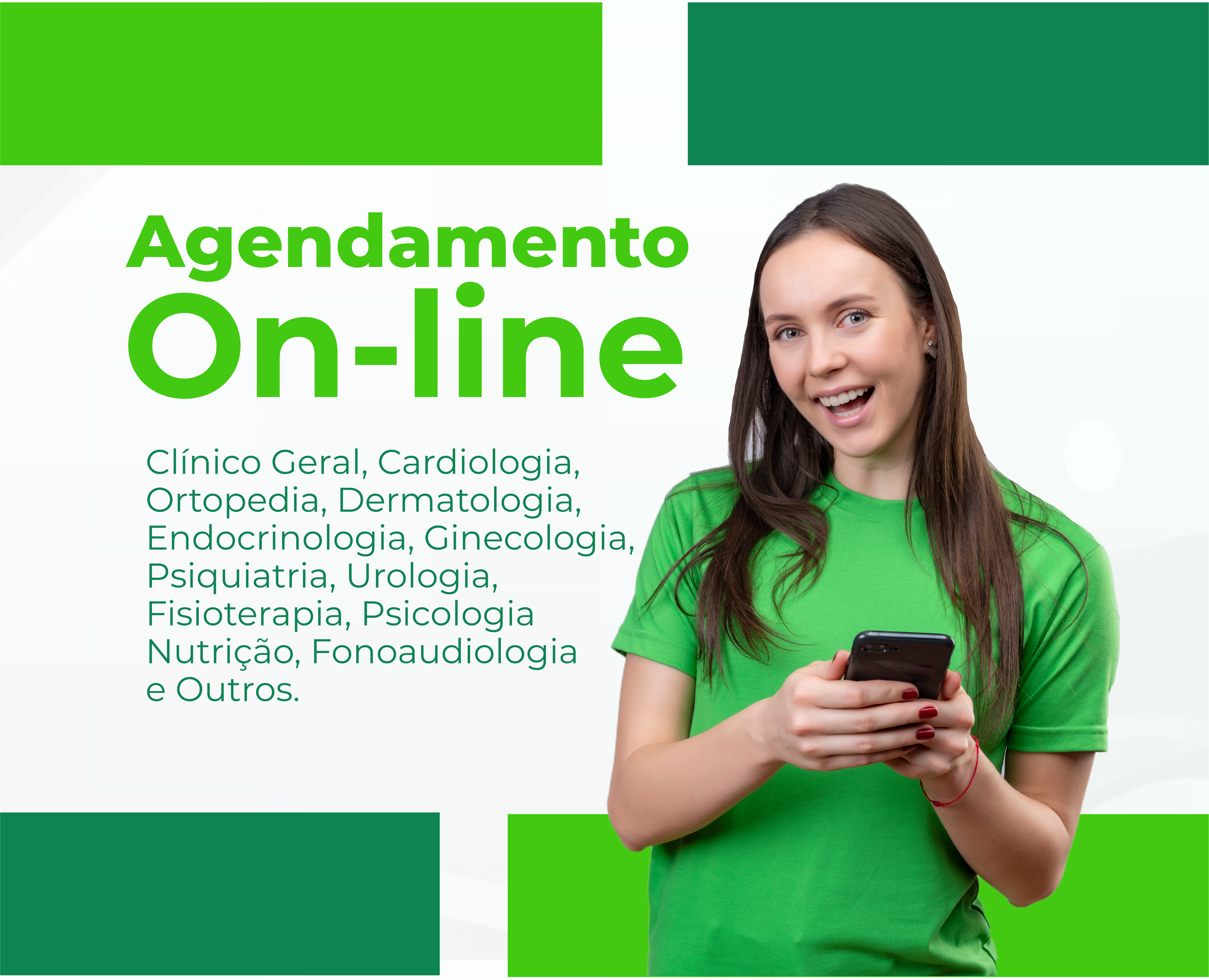 Marque Consultas, Exames On-lines